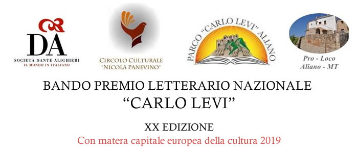 Bando Concorso Nazionale Storico-Letterario ed Artistico “CARLO LEVI” XX Edizione